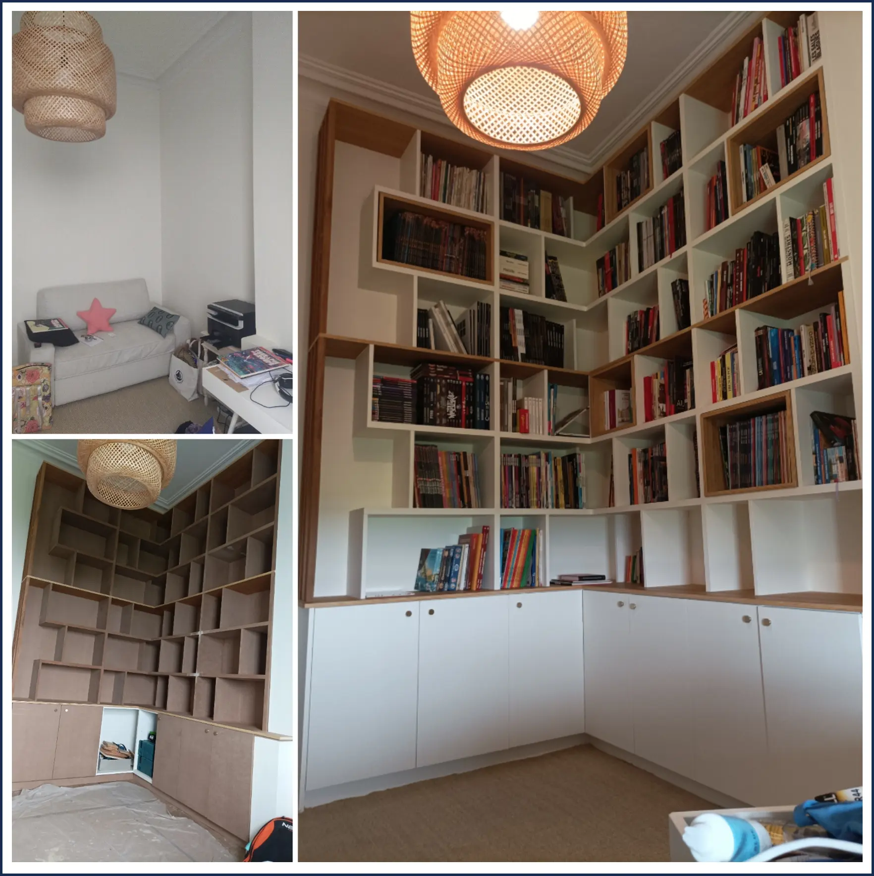Bibliothèque avant / pendant / après